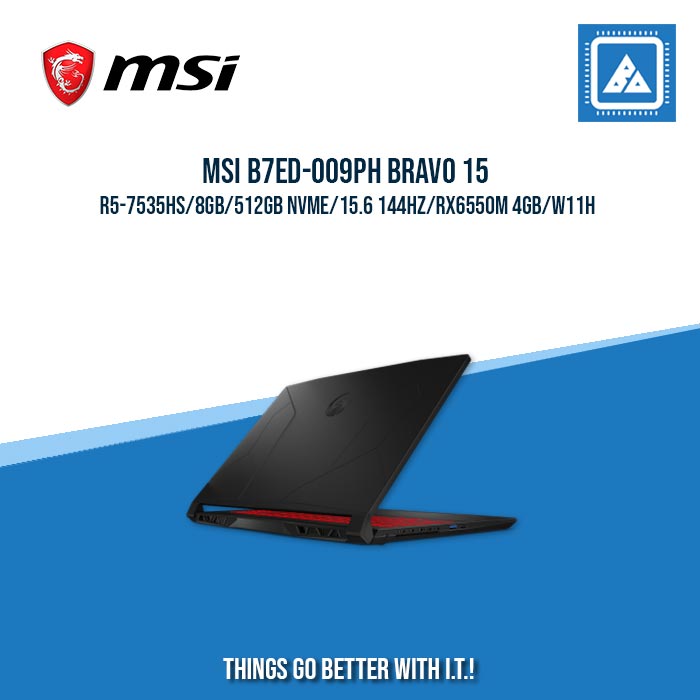 MSI B7ED-009PH BRAVO 15 R5-7535HS/8GB/512GB NVME | BEST FOR STUDENTS AND FREELANCERS LAPTOP MSI B7ED-009PH BRAVO 15 R5-7535HS/8GB/512GB NVME | BEST FOR STUDENTS AND FREELANCERS LAPTOP